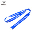 Cheap Blue Lanyard with Keyring